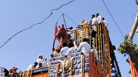 ममुराबाद येथे छत्रपती शिवाजी महाराजांच्या पुतळ्याचे अनावरण